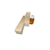 Set 3 blocuri de lemn de paltin pentru cioplit 45x50mm cu 100 ml ulei tung