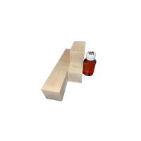 Set 3 blocuri de lemn de paltin pentru cioplit 45x50mm cu 100 ml ulei in