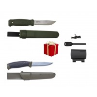Cutit Garberg Green INOX, cu teaca de polimer pentru outdoor, vanatoare, bushcraft, Morakniv